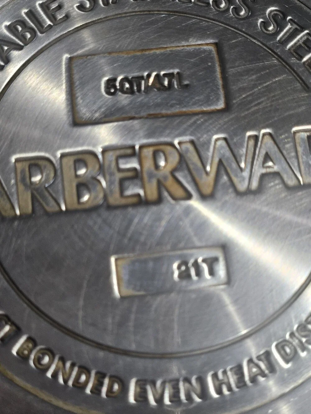 Farberware Stainless Steel Stockpot with Black Handles and Lid Knob